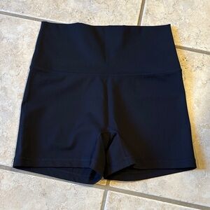 Aerie Black High-Waisted Shorts